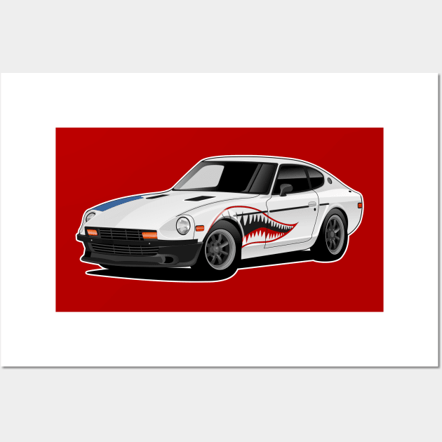 Datsun 280z Shark Mouth Wall Art by Far Lands or Bust